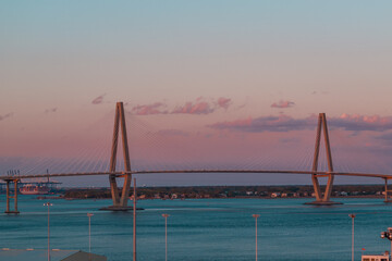 Arthur Ravenel Jr. Bridge at sunset