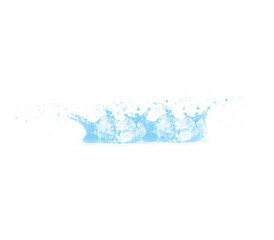 Captivating Water-Drop Splashing, water wave isolated on white background, water design element, drop, splash set, Transparent water splash and wave,