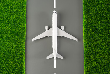 Airplane on the runway. Travel destinations. Air transport industry. Transportation and logistics....