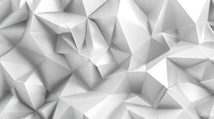 Abstract 3d rendering of chaotic polygonal shape. Futuristic background design.