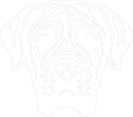 mastiff outline