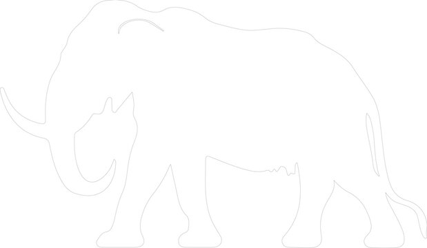mastodon outline