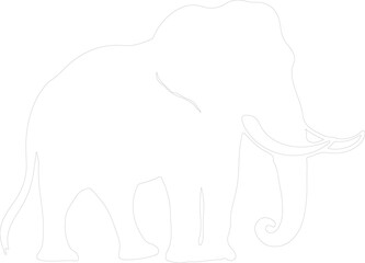 mastodon outline