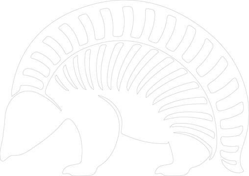 recommend clip art: nine-banded armadillo outline