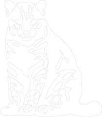 ocelot outline