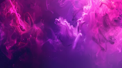 Vivid Purple and Pink Nebula-Like Clouds - obrazy, fototapety, plakaty