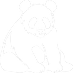 panda outline