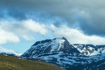 Fototapeta premium clouds over the mountains