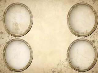 Vintage floral background with ornate frames