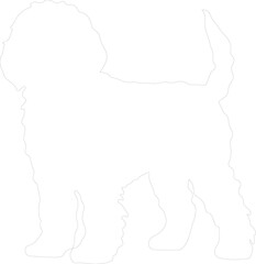 Portuguese water dog outline