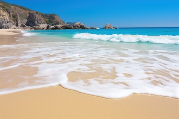 Obraz premium Serene Tropical Beach with Clear Blue Water
