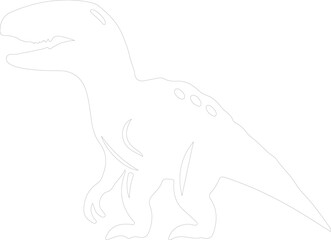 Fototapeta premium Quaesitosaurus outline