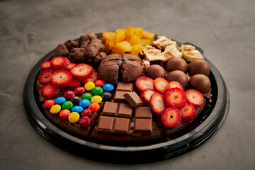 chocolate candy in a bowl