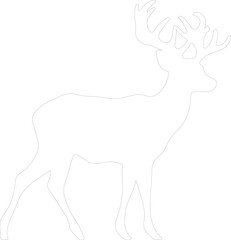 reindeer outline