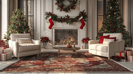 Pause and Savor the Holiday Cheer A D Rendering of Relaxation and Festivity