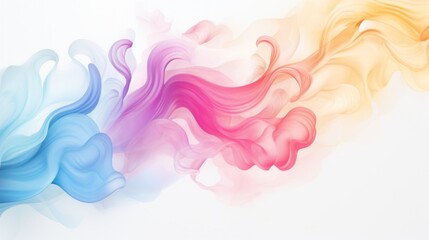 Abstract Colorful Smoke Waves