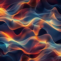 Fototapeta premium Business innovation wallpaper with abstract swirling patterns, representing ideas and motion