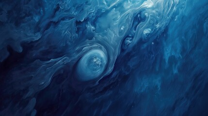 Blue Swirl in Water