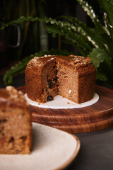 close up of chocolate cake