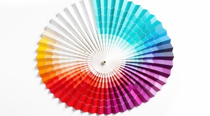 Colorful spectrum of a circular color palette