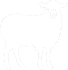 sheep outline