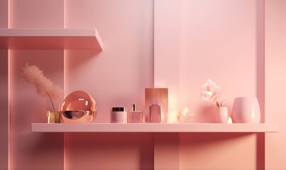 pink product studio mockup