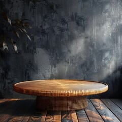 Photo of a podium for product presentation