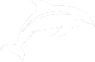 Fototapeta premium spectacled porpoise outline