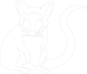sugar glider outline