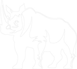Obraz premium Torosaurus outline
