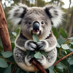 Fototapeta premium koala in tree