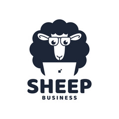 SHEEP MASCOT LOGO DESIGN TEMPLATE