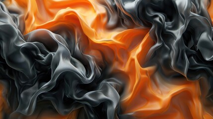 Flames in abstract design