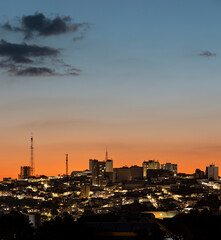 Paisagem urbana da cidade de Varginha, Minas Gerais