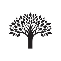 Fototapeta premium tree logo template, tree logo element, tree logo vector illustration