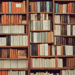 books in a library