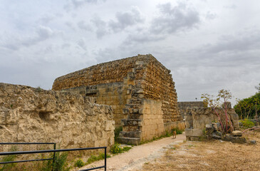 Ruins of ancient theater in town Salamis, Northern Cyprus 2