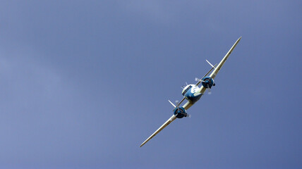 Vintage Lockheed 12A Electra Junior in flight