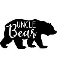 Stylish , fashionable and awesome Bear Family typography art and illustrator, Print ready vector handwritten phrase Bear family T shirt hand lettered calligraphic design. Vector illustration bundle.