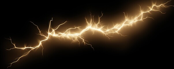 Beige lightning, isolated on a black background vector illustration glowing beige electric flash thunder lighting blank empty pattern with copy space