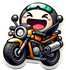 Sticker motorrad