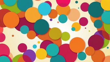 Structured Abstraction: Background with Geometric Forms Arranged in Constructed Composition