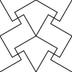 Ethnic ornament. Folk wallpaper. Tribal pattern. Figures motif. Mosaic tiles. Digital paper, surface texture, abstract background, textile print, web design, backdrop, vector work. Seamless image.