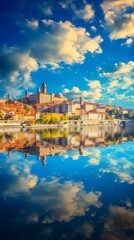 Fototapeta premium Panoramic cityscape of Porto, Portugal