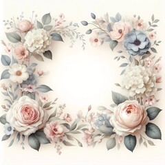 Hintergrund, Wallpaper: Rahmen aus Rosen