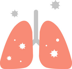Lung virus icon
