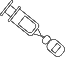 Vaccine syringe icon
