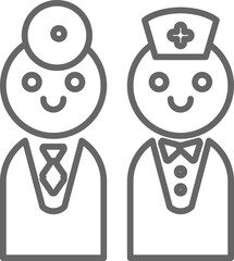 medical staff icon
