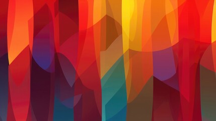 Colorful abstract background with vertical lines and geometric shapes