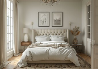 Elegant and Minimalist Bedroom Design With Neutral Colors